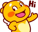 🙌 emoji QooBee Agapi :: @line_stickers Telegram sticker 17 of 40