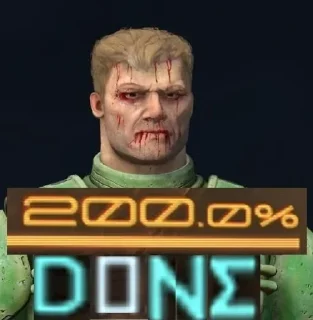 ⭐ emoji - doom slayer. Telegram sticker 5 of 62