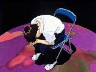 🤍 emoji Evangelion Telegram sticker 4 of 41