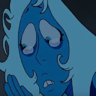😢 emoji Blue Diamond! @PearlSU Telegram sticker 21 of 60