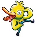 😜 emoji Gus The Duck Telegram sticker 5 of 25