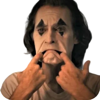 ☹ emoji Arthur Fleck Joker 1981 Telegram sticker 22 of 53