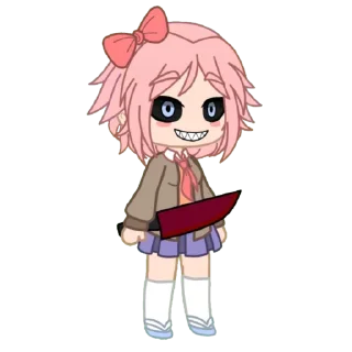 😈 emoji Sayori Telegram sticker 15 of 26