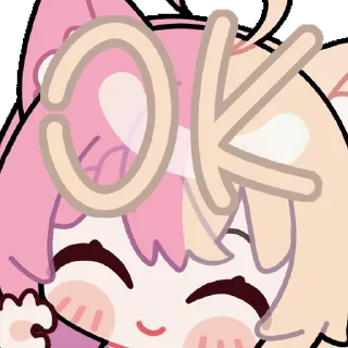 👍 emoji Momoi Monaka @fixfox Telegram sticker 8 of 55