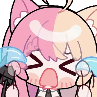 😭 emoji Momoi Monaka @fixfox Telegram sticker 10 of 55