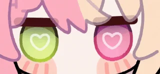 😍 emoji Momoi Monaka @fixfox Telegram sticker 21 of 55