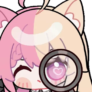 🧐 emoji Momoi Monaka @fixfox Telegram sticker 13 of 55