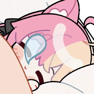 😴 emoji Momoi Monaka @fixfox Telegram sticker 20 of 55