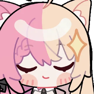 🥳 emoji Momoi Monaka @fixfox Telegram sticker 22 of 55