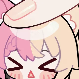 🤗 emoji Momoi Monaka @fixfox Telegram sticker 7 of 55
