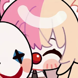 🤡 emoji Momoi Monaka @fixfox Telegram sticker 16 of 55