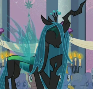 🤭 emoji Queen Chrysalis | @MLP_AnimatedStickers Telegram sticker 6 of 24