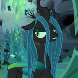 👑 emoji Queen Chrysalis | @MLPstick Telegram sticker 23 of 50