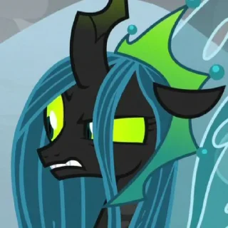 Sticker from Queen Chrysalis | @MyLittlePony_bots