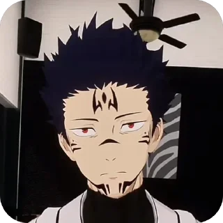 🫥 emoji между небом и землей лишь один сукуна достойный Telegram sticker 22 of 23