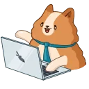 👨‍💻 emoji Hamster Bernard Telegram sticker 16 of 25