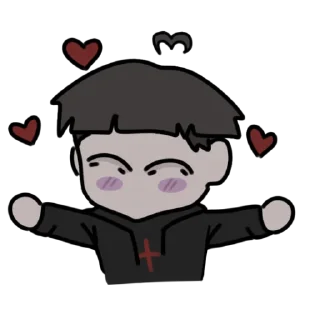 ❤️ emoji Чиби Руслан Telegram sticker 11 of 20