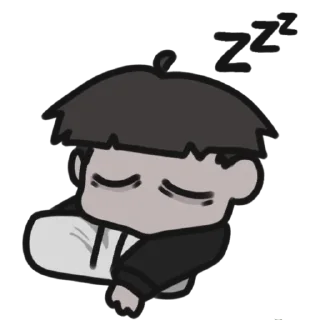 😴 emoji Чиби Руслан Telegram sticker 2 of 20