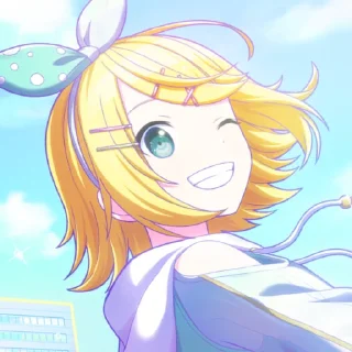 😁 emoji Kagamine Rin! ` @oksyeva Telegram sticker 13 of 120