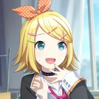 😀 emoji Kagamine Rin! ` @oksyeva Telegram sticker 14 of 120