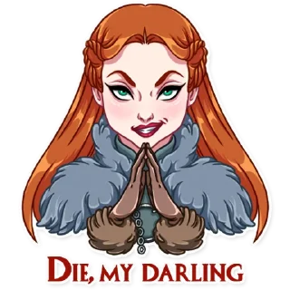 😈 emoji Sansa Stark Telegram sticker 16 of 25
