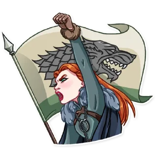😠 emoji Sansa Stark Telegram sticker 17 of 25