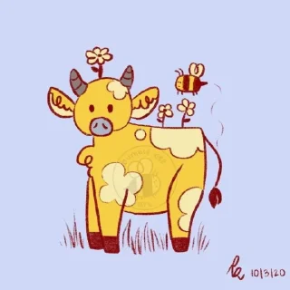 🐮 emoji Коровки Telegram sticker 20 of 29