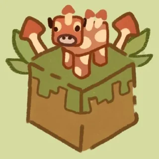 🐮 emoji Коровки Telegram sticker 12 of 29