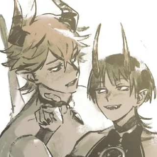 ❤️‍🔥 emoji чискары встречаются | cr: fenkko on twt Telegram sticker 20 of 71