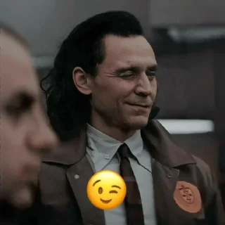 😉 emoji Локи Лафейсон Telegram sticker 18 of 26