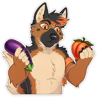 🍆 emoji Ergo Shep Telegram sticker 19 of 20