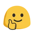 👍 emoji Animated Hangouts @IMG2D Telegram sticker 22 of 24