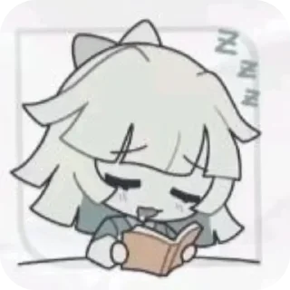 😴 emoji Бумажное образование @anime4_arts Telegram sticker 9 of 30