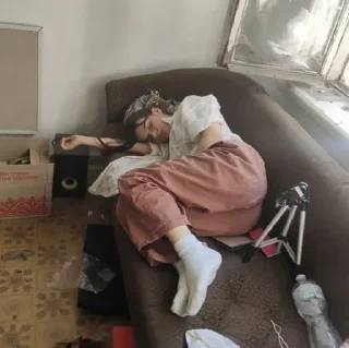 😴 emoji Пані Асічка Telegram sticker 13 of 28