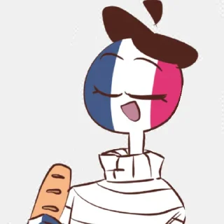Sticker from 𝙁𝙧𝙖𝙣𝙘𝙚 🇫🇷 @country_humans_stickersQwQ @Povelutel_Kartoshek