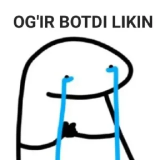 😭 emoji @black_angel_stick by @StikerYaratishbot Telegram sticker 1 of 20