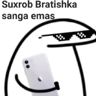 😎 emoji @black_angel_stick by @StikerYaratishbot Telegram sticker 17 of 20
