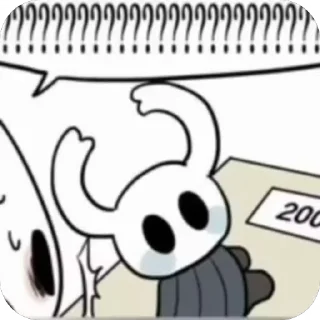 Sticker from Hollow knight silsong