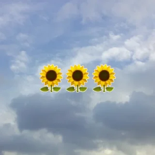 🌻 emoji emoji in the sky by @my_unrefined Telegram sticker 17 of 61