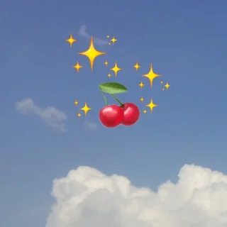 🍒 emoji emoji in the sky by @my_unrefined Telegram sticker 2 of 61