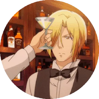 🍸 emoji Аниме кружок @moonhausu Telegram sticker 19 of 44