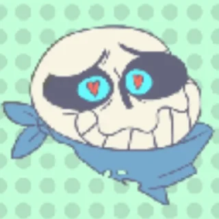 ❤️ emoji UNDERSWAP_SANS Telegram sticker 8 of 14