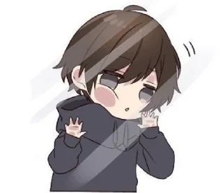 😐 emoji Menhera kun ( By : @stickerss_lu ) Telegram sticker 6 of 111