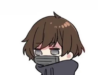 😷 emoji Menhera kun ( By : @stickerss_lu ) Telegram sticker 11 of 111
