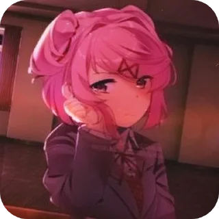 👄 emoji dokidokiliteratureclub — @nightlightoO3 Telegram sticker 9 of 55