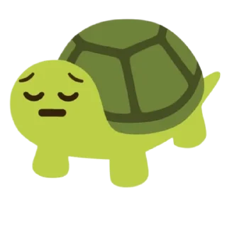 😔 emoji Черепашки Telegram sticker 14 of 34