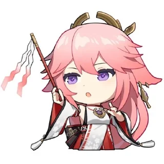 🪄 emoji ☆꙳ yae miko ꙳☆ Telegram sticker 7 of 37