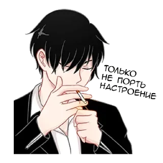 😐 emoji Bad boy 😏 Telegram sticker 19 of 40