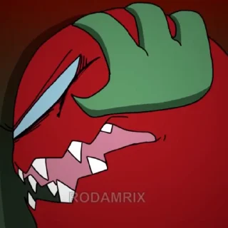 🙄 emoji Red 
(Автор Rodamrix) Telegram sticker 18 of 120