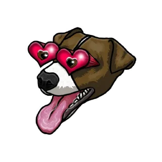 😍 emoji Пес Патрон Telegram sticker 3 of 15